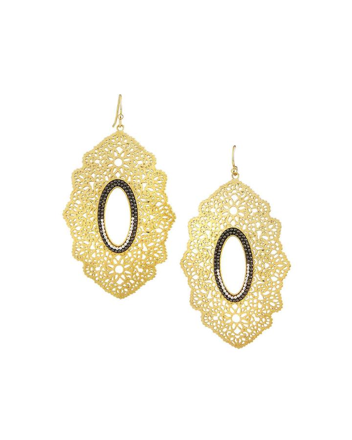 Filigree Oval Earrings