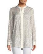 Brayden Succession Burnout Velvet Blouse