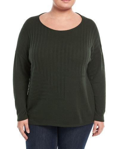 Long-sleeve Drop-shoulder Sweater,