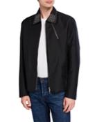 Men's Grommet Collar Jacket