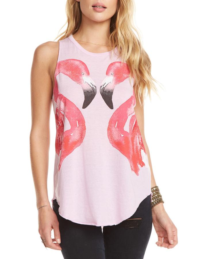 Mirror Flamingos Print