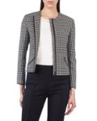 Zip-front Grid Jacket