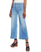 The Swooner Roller Yoke-front Crop Jeans