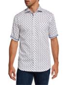 Men's Classic-fit Optical Print Cotton