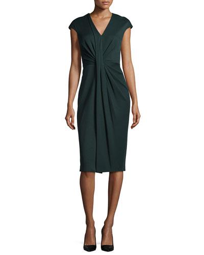 V-neck Draped Jersey
