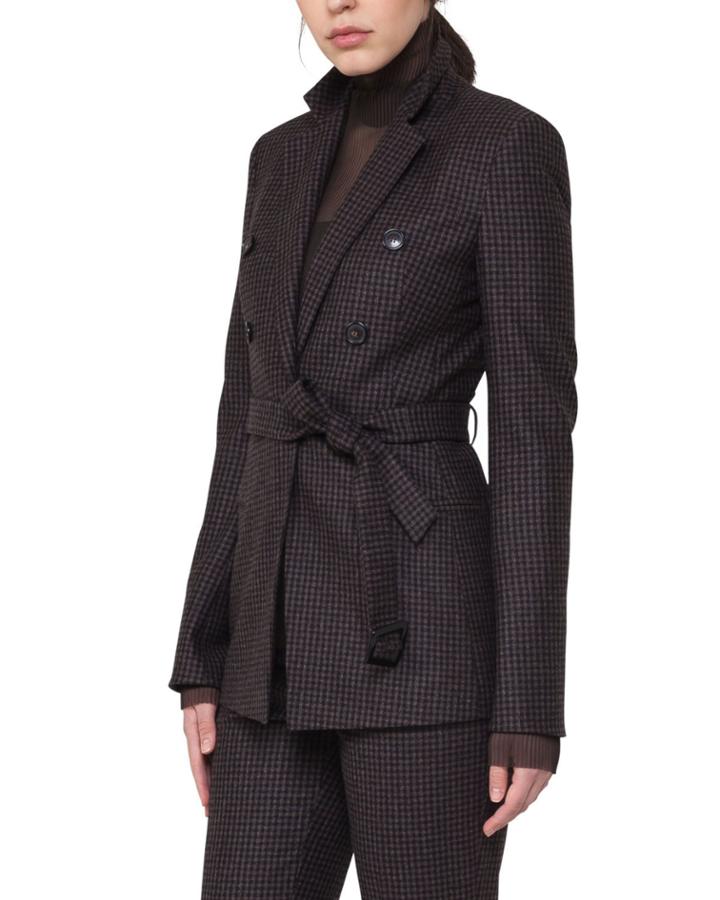 Legend Check Belted Jacket