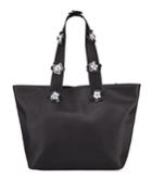 Jasmine Floral-handle Tote Bag