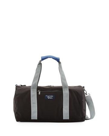 Duffle Bag With Contrast Straps, True Black