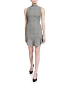 Rapunzel Mock-neck Curved-hem Dress