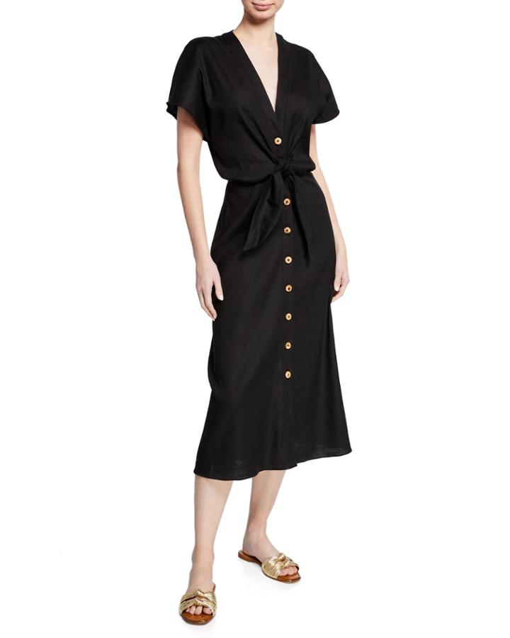 Giana Tie-front Linen