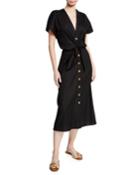 Giana Tie-front Linen