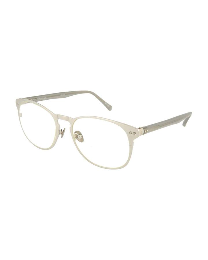 Round Titanium/acetate Optical Glasses