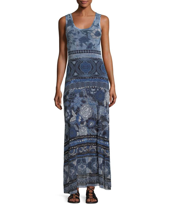 Patchwork Floral-print Tank