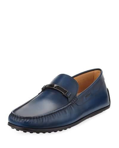Leather Logo Bit-strap Loafer,