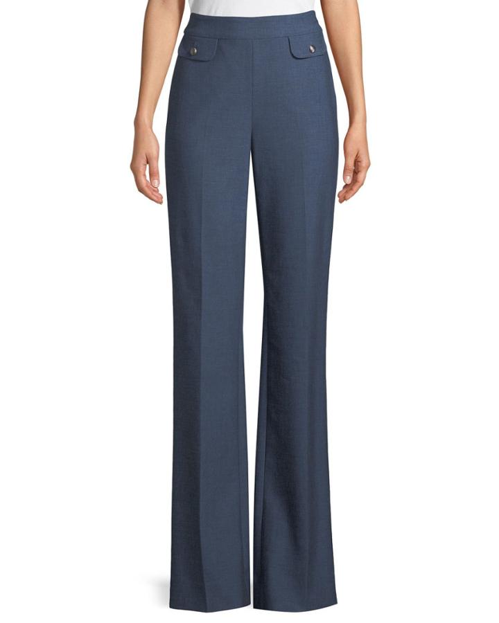 Summer Bella Double Weave Flare-leg Pants