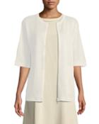 Half-sleeve Shimmer-linen