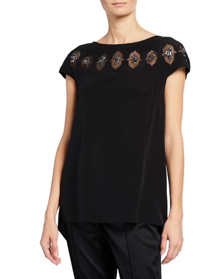 Mesh Cutout Beaded