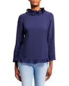 Double Ruffle Long-sleeve