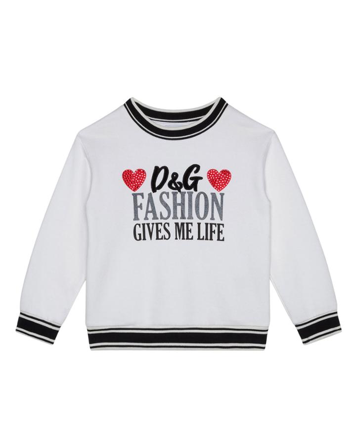 Girl's Fashion Gives Me Life Sweatshirt,