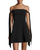 Another World Off-the-shoulder Dress, Black