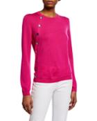 Minamoto Button-side Crewneck