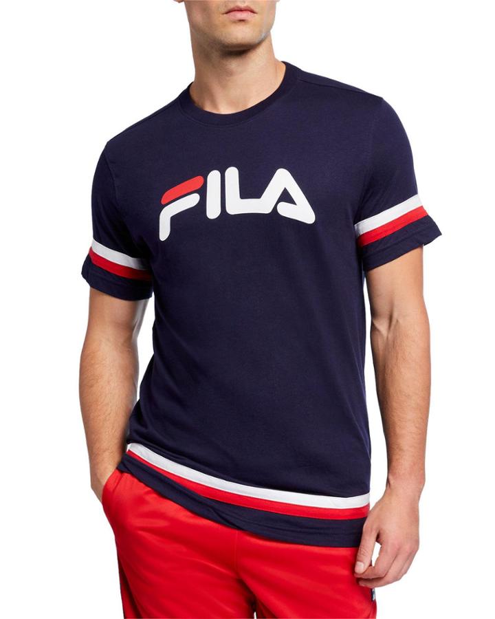 Men's Riley Logo Striped T-shirt
