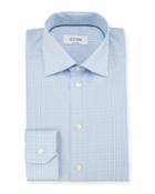 Contemporary-fit Dobby-check Woven Dress Shirt,