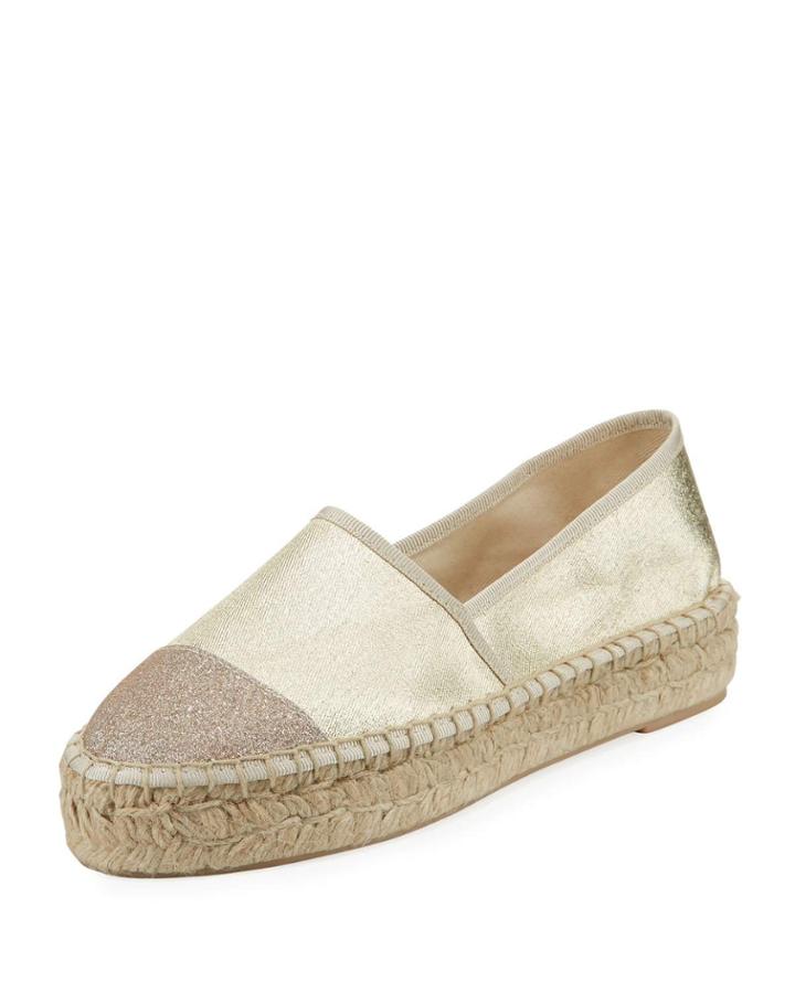 Gigi Platform Glitter-cap Espadrille