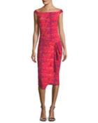 Kriti Cap-sleeve Boat-neck Cocktail