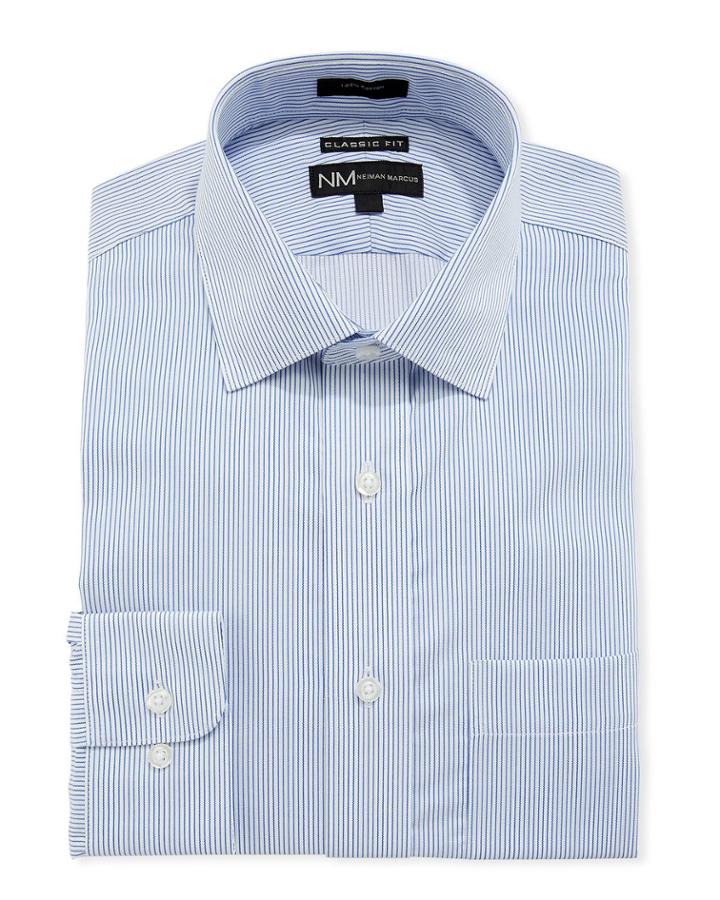 Men's Classic-fit Regular-finish Striped