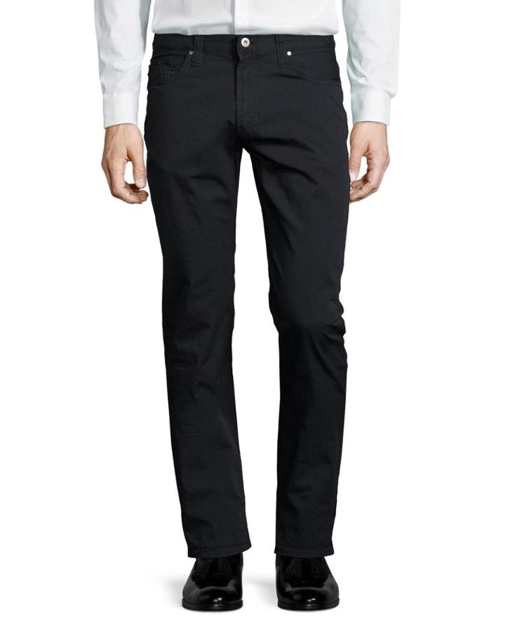 Aj Cotton Five-pocket Pants, Navy