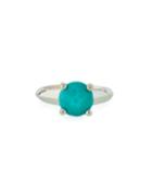 Silver Rock Candy Knife Edge Ring In Turquoise