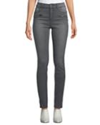 Alina Zip-pocket Skinny Ankle Jeans