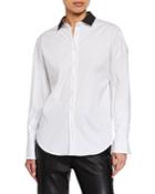 Beaded Collar Button-front