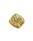 Opalescent 5-stack Ring,