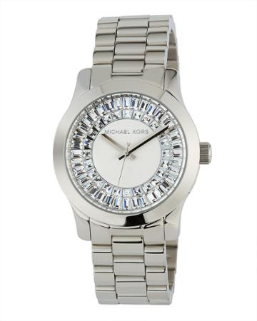 40mm Runway Bracelet Watch W/ Baguettes