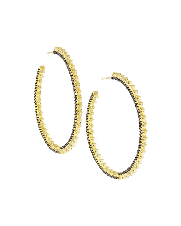 Spiked Hoop Earrings