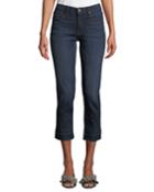 Released-hem Cropped Straight-leg Jeans