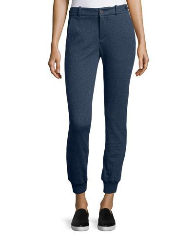 Cotton-blend Heather Jogger Pants,