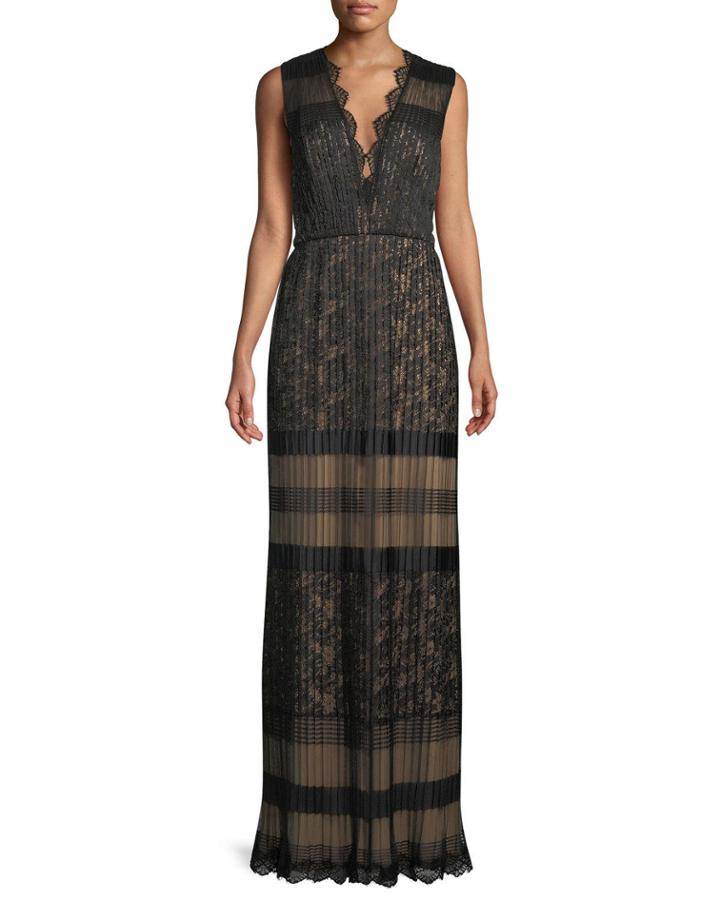 V-neck Multi-lace Sleeveless