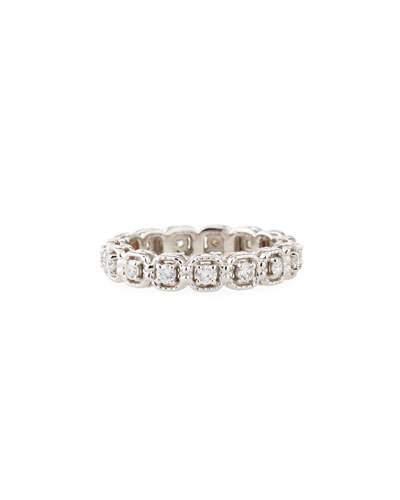 18k White Gold Diamond Eternity Band Ring