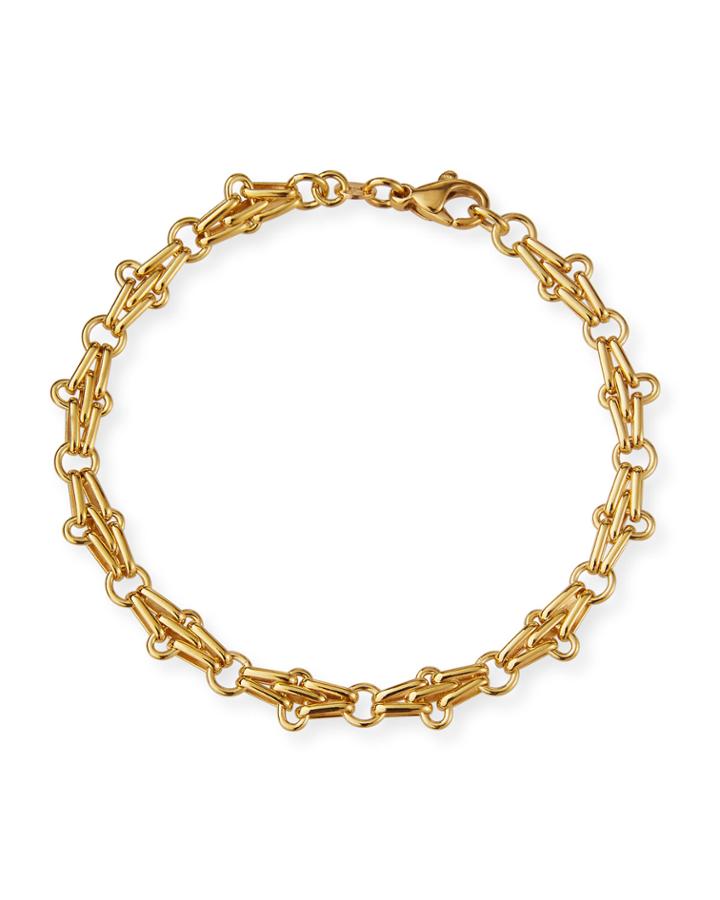 Estate 18k Yellow Gold Stack-link Bracelet