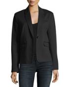 Ponte-knit Blazer Jacket