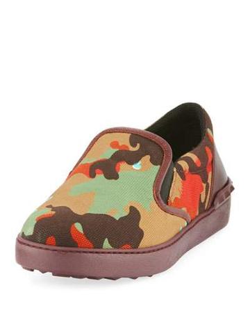 Men's Camo-print Canvas Slip-on