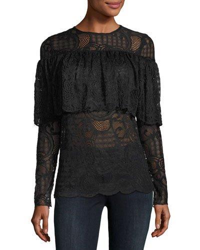 Lace Flounce Top