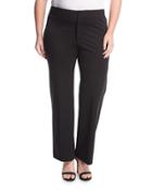 Boot-leg Front-seam Suiting Pants,