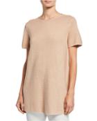 Organic Linen/cotton Short-sleeve Corded Tunic