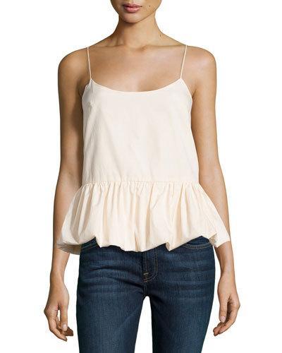 Woven Bubble Tank, Blush