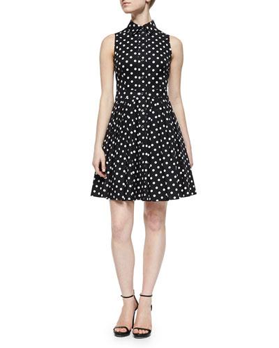 Polka-dot Pleated