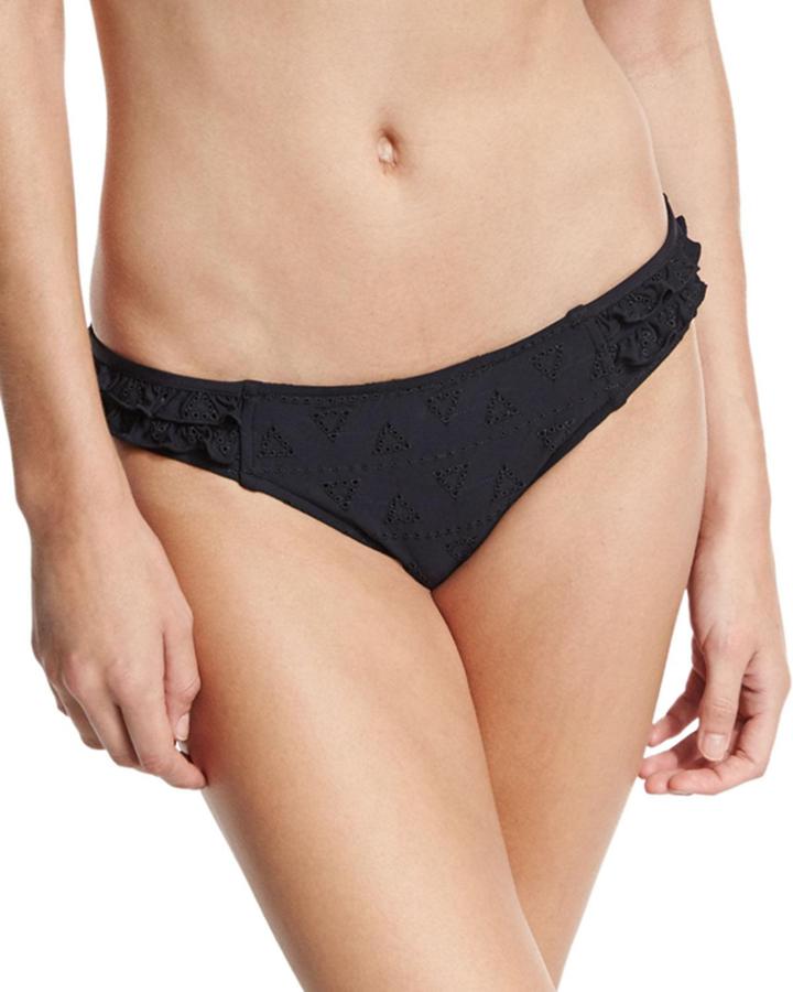 Lola Rae Hipster Swim Bottom, Black